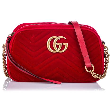 gucci marmont rouge velours|Gucci handbags marmont.